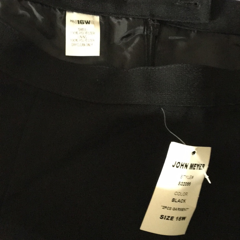 Black straight skirt